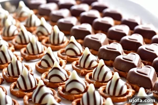 Irresistible Gluten Free Chocolate Pretzels for Valentines 3 Step-by-step image of gluten-free chocolate covered pretzels recipe, showing pretzels with chocolate before melting