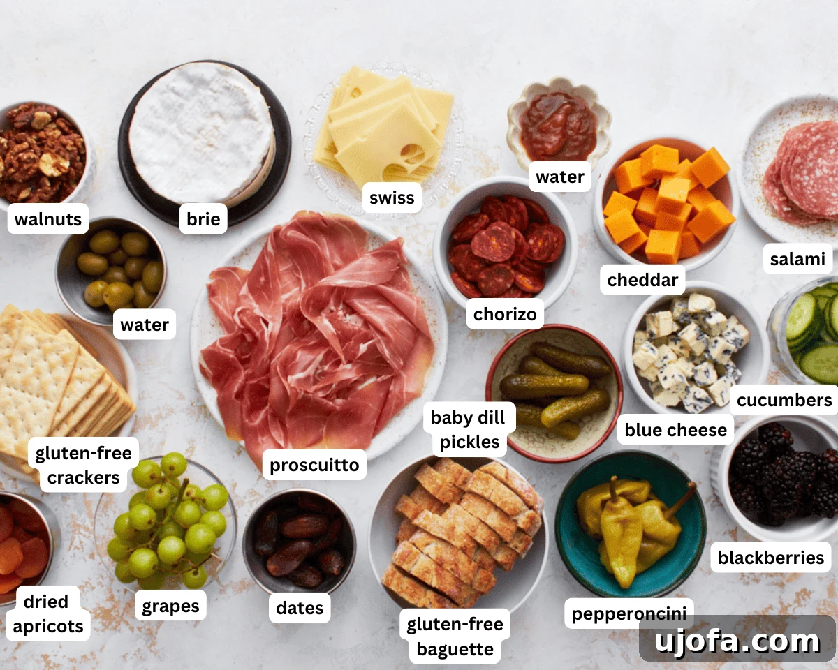 Gourmet Gluten-Free Charcuterie 3 Gluten-free charcuterie board ingredients