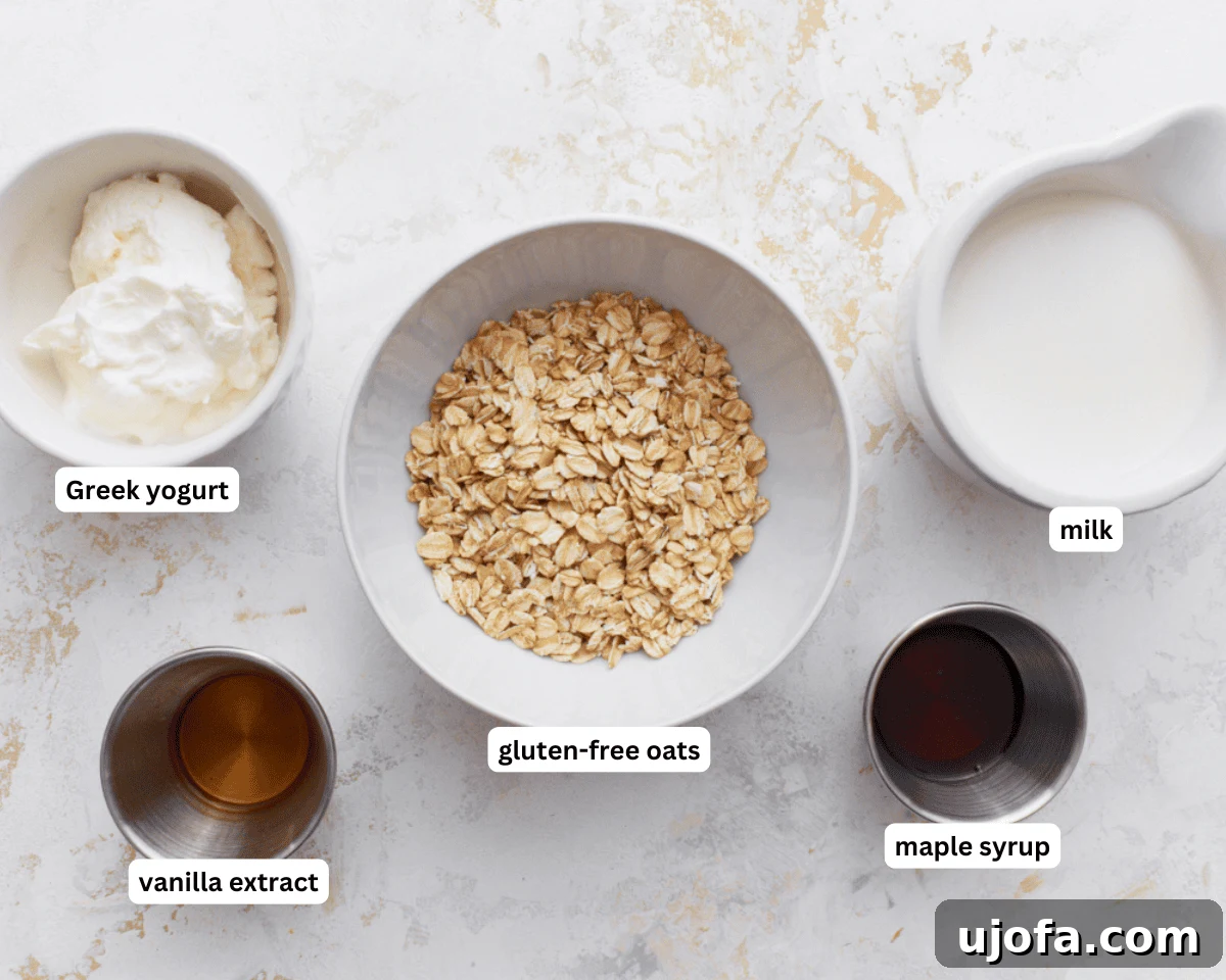 Gluten-Free Overnight Oats: Prep Today, Enjoy Tomorrow 4 Gluten-free overnight oats ingredients