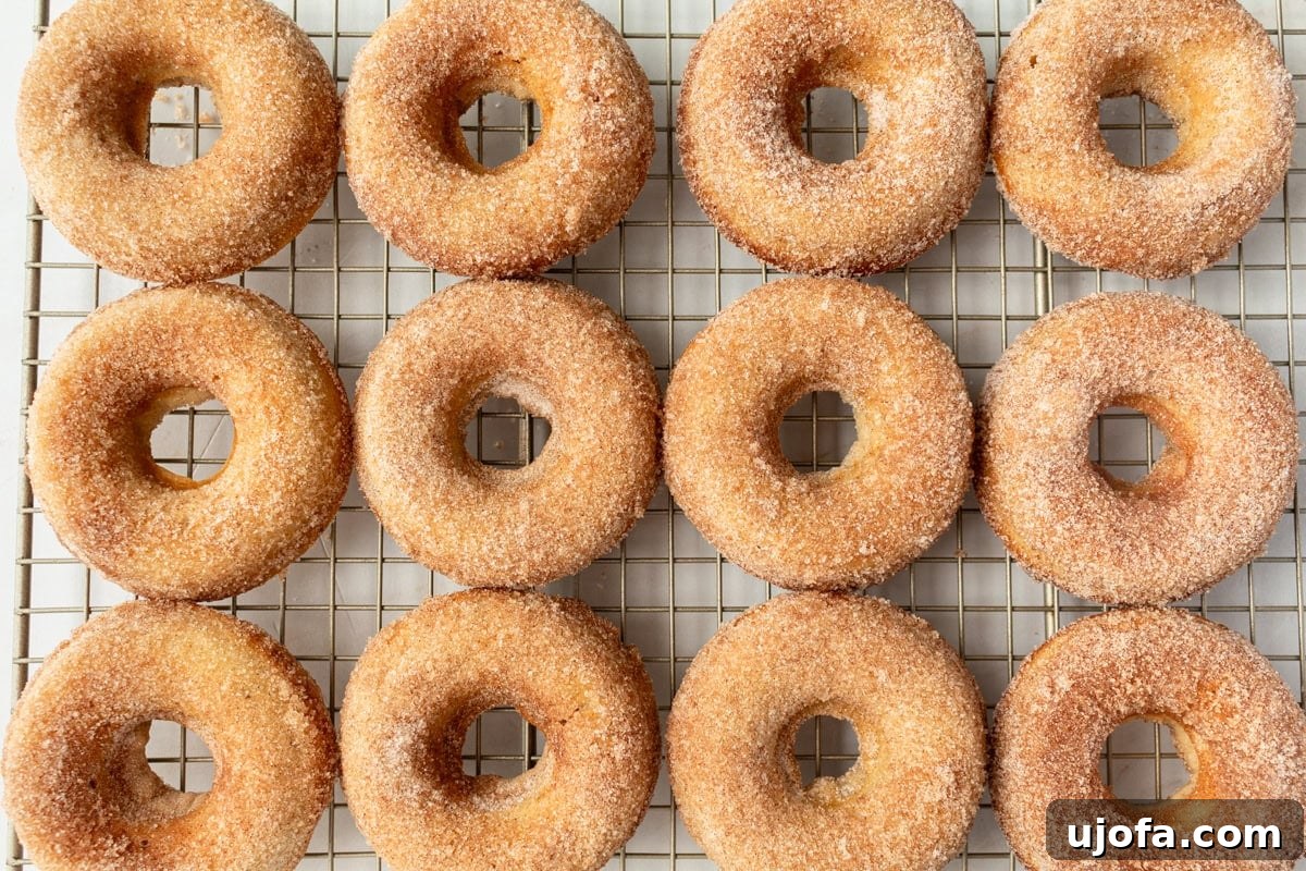 gluten free donuts on a wire rack cooling
