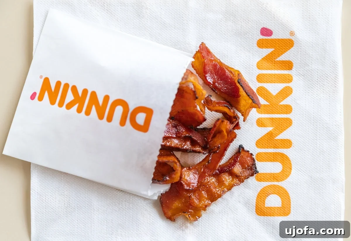 Snackin' Bacon from Dunkin Donuts, a savory gluten-free snack option.