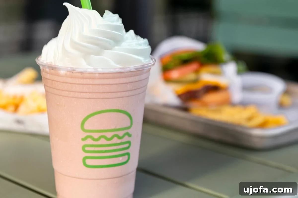 Shake Shack Gluten-Free Dining Guide 6 A refreshing Strawberry Shake from Shake Shack.