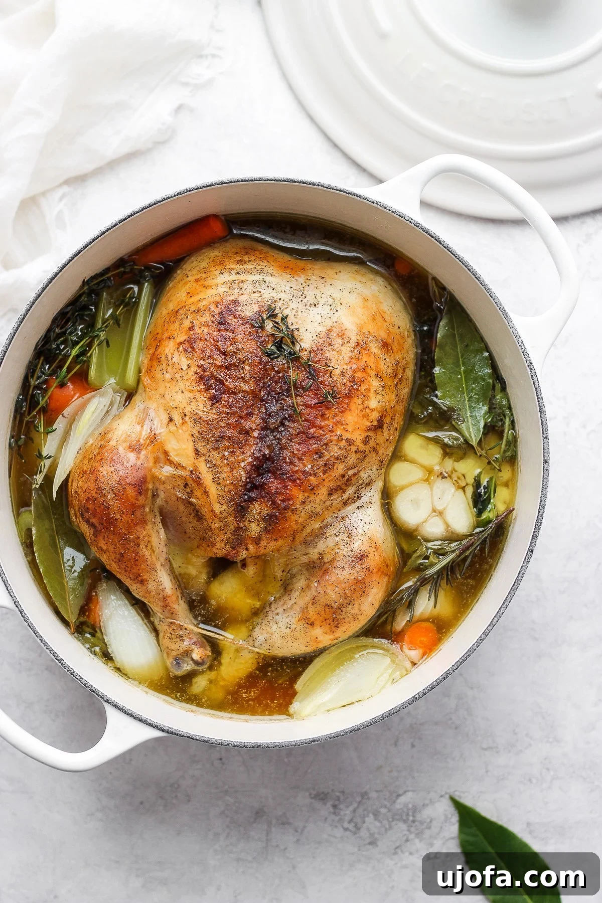 Comforting Sunday Afternoon Roasted Chicken Soup