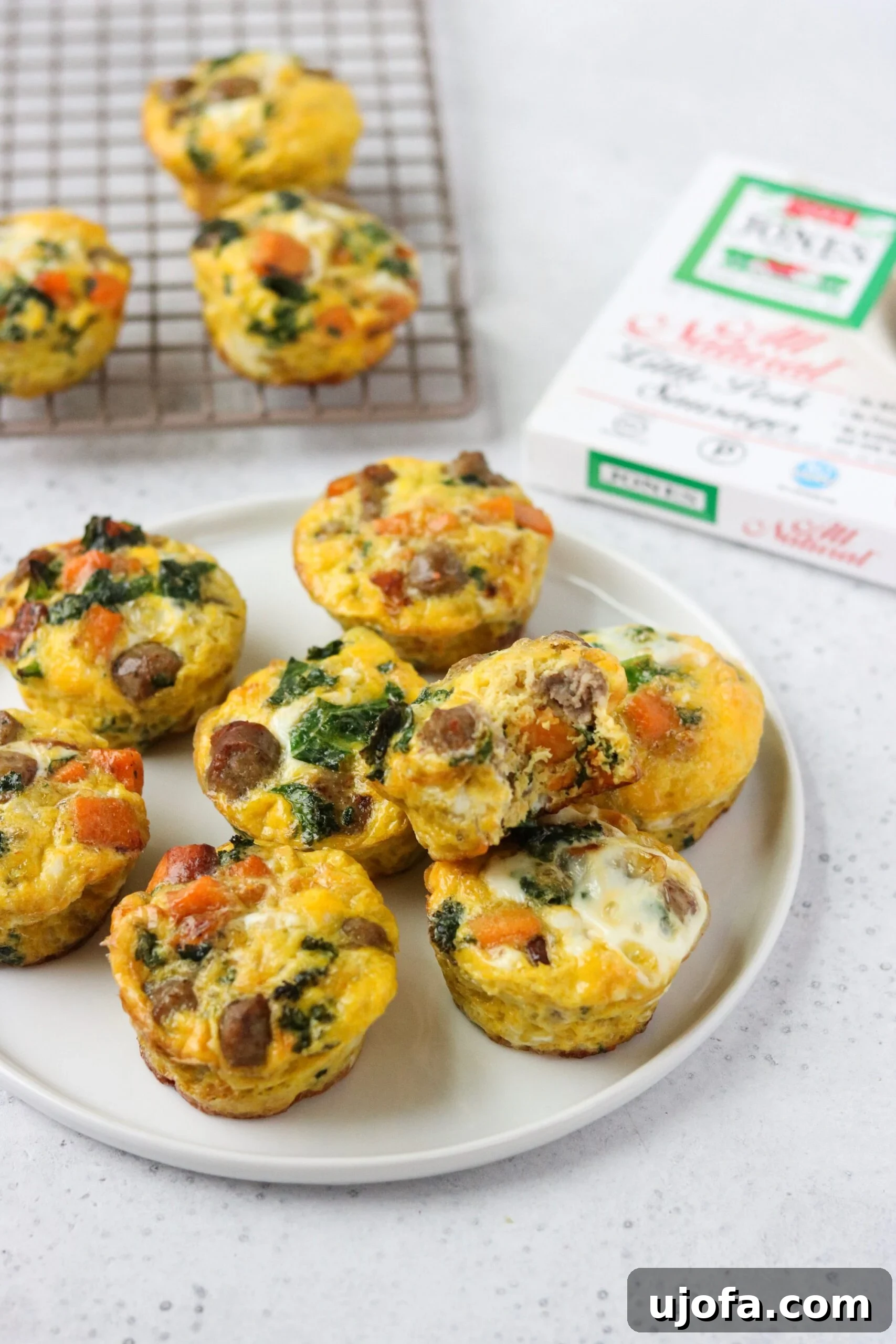 Savory Sausage, Sweet Potato, and Kale Egg Bites Whole30 Paleo 2 Whole30 sausage, sweet potato, and kale egg cups – a perfect make-ahead healthy breakfast solution.
