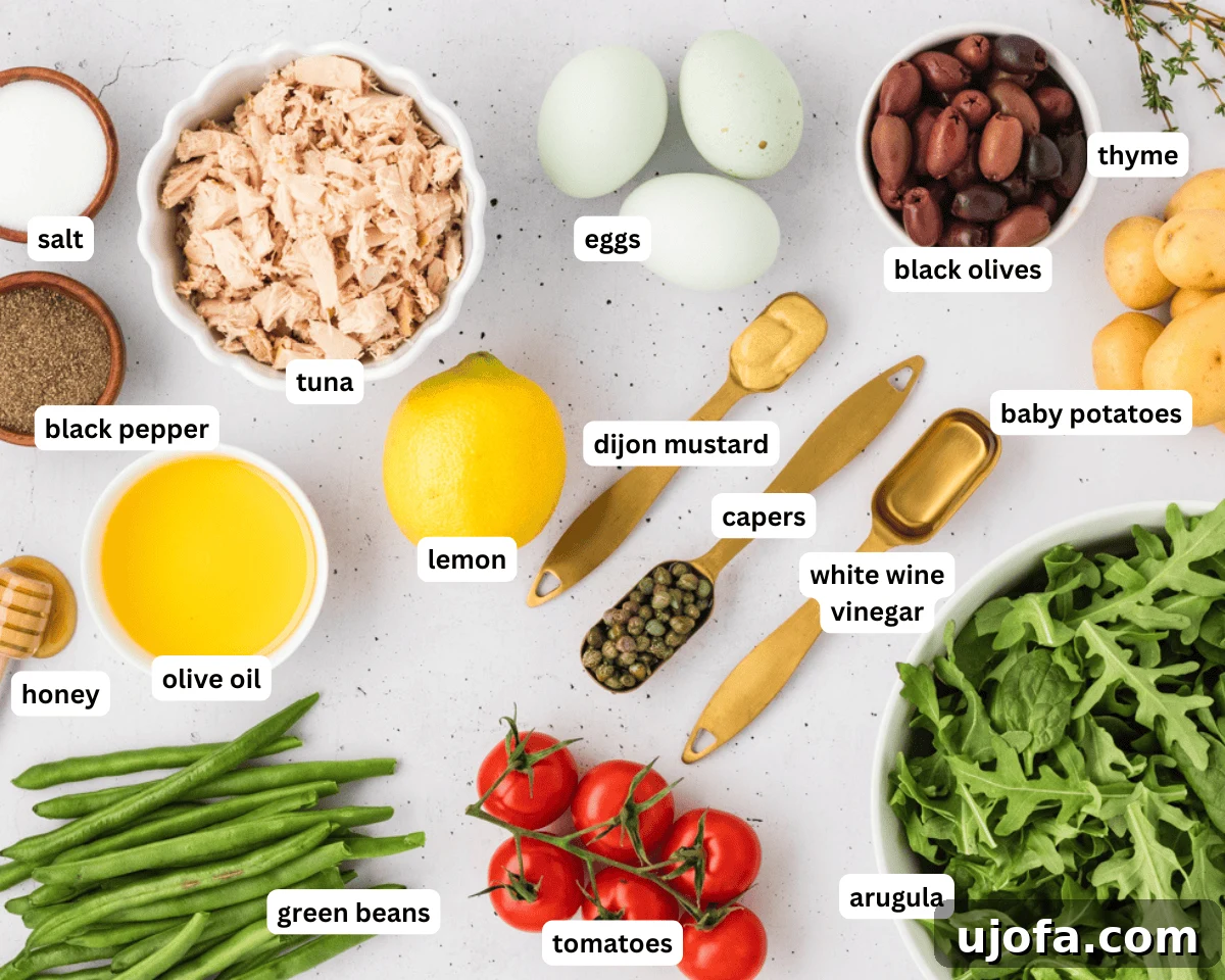 French Riviera Tuna Salad 4 Tuna nicoise salad ingredients