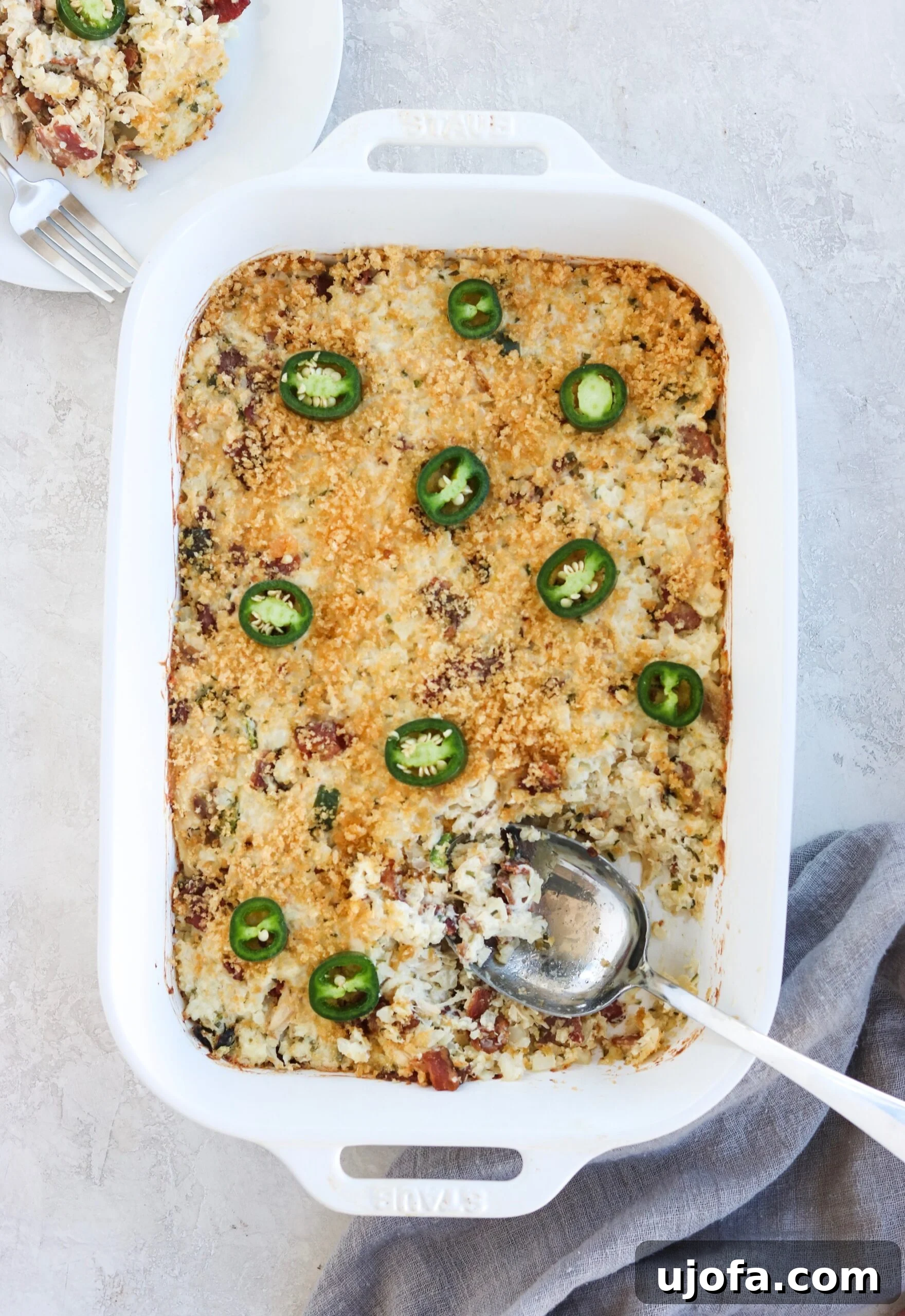 Bacon Jalapeno Popper Chicken Casserole, main image