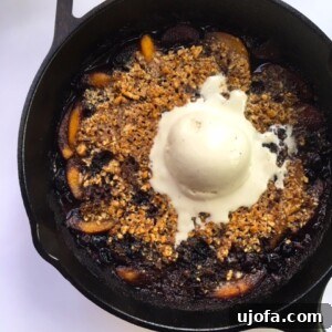 Peach Berry Crisp Skillet