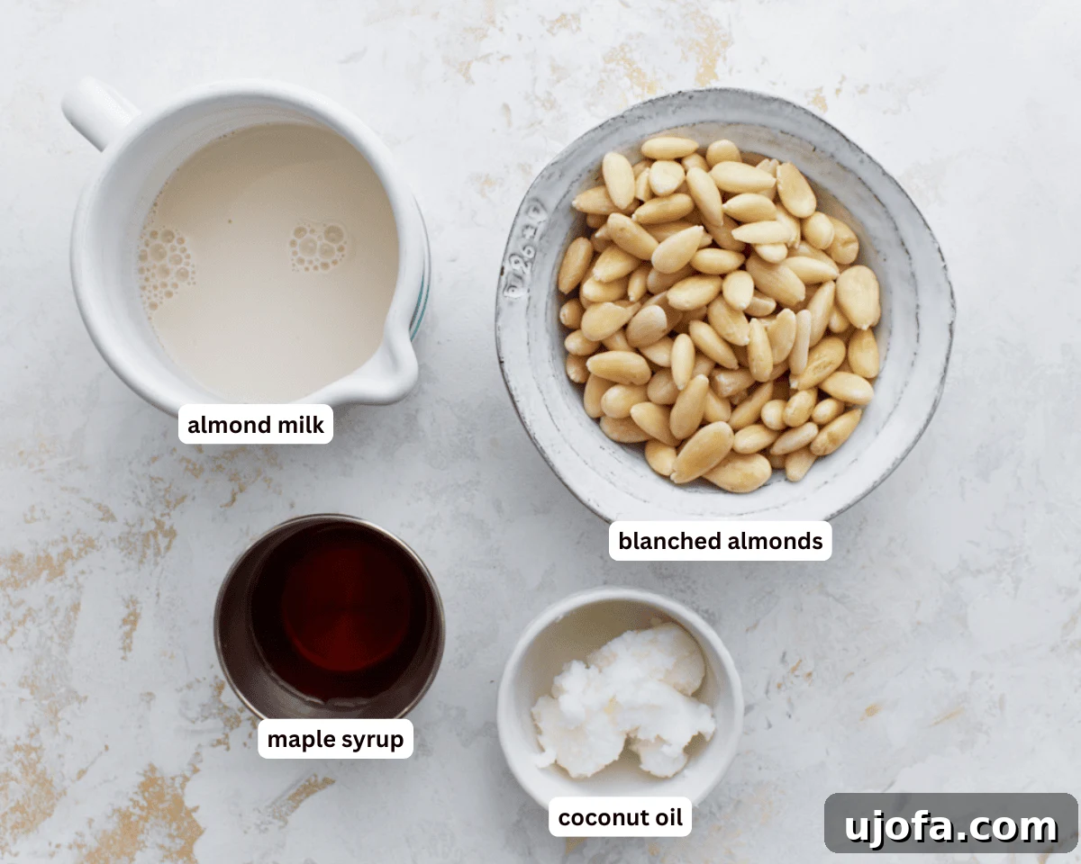 Creamy Almond Dream 4 Almond milk ice cream ingredients
