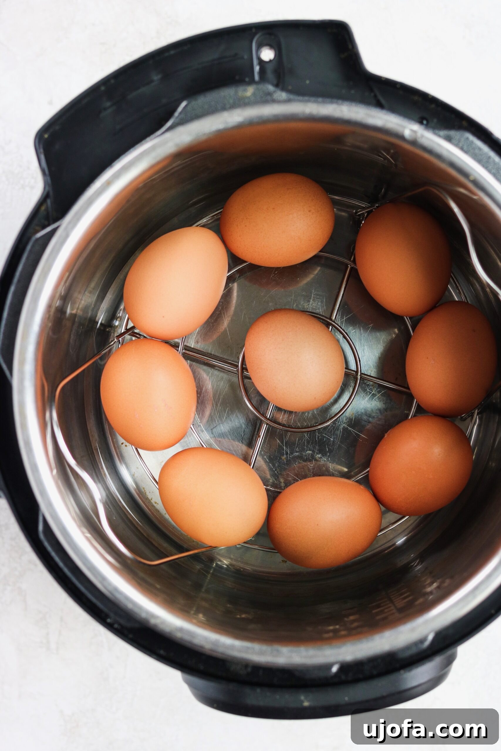 Decadent Whole30 Bacon Ranch Deviled Eggs 3 Instant Pot method for perfectly hard-boiled eggs