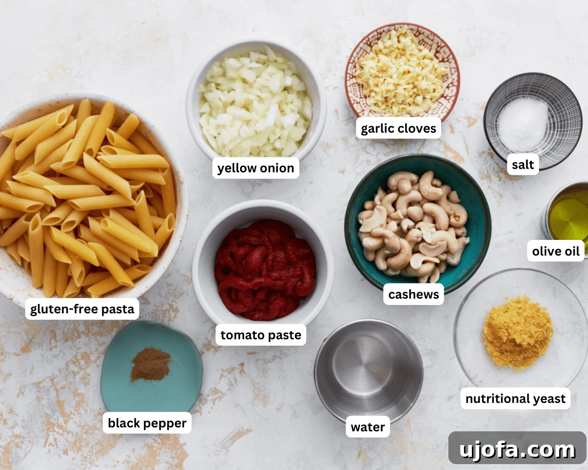 Vegan vodka sauce ingredients
