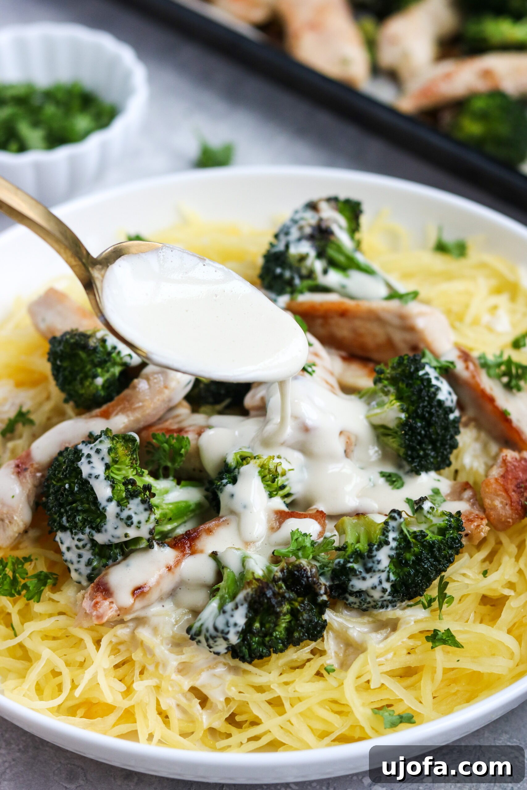 Creamy Whole30 Chicken Broccoli Alfredo 6 Serving Whole30 Chicken Broccoli Alfredo
