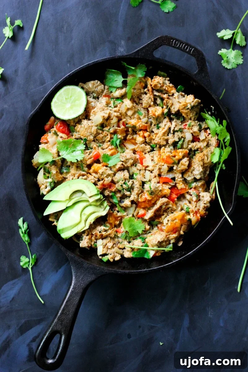 Fiesta-Ready Whole30 Paleo Mexican Meals 16 Fluffy Paleo Mexican Scrambled Eggs, infused with vibrant spices and vegetables.