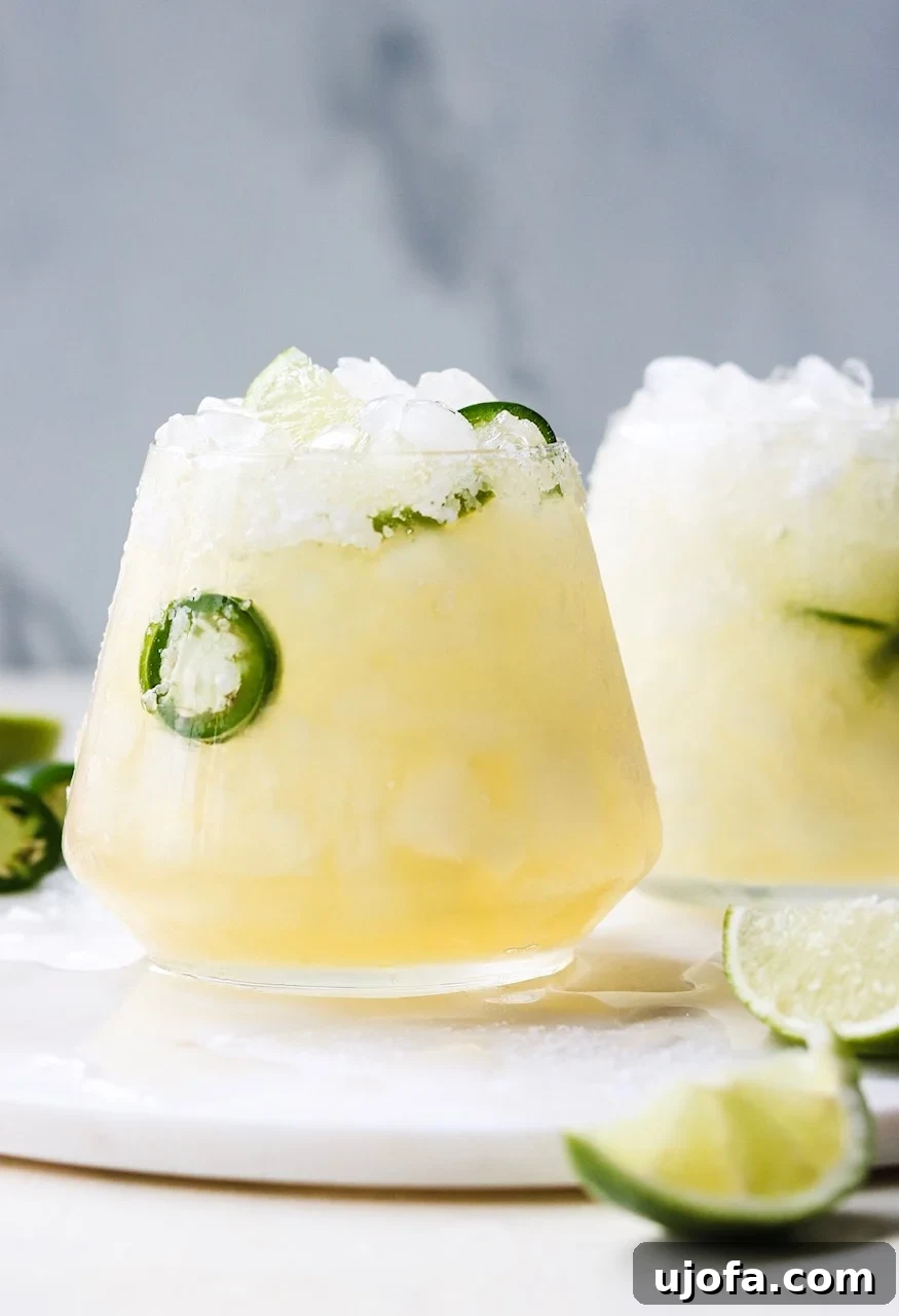 Fiesta-Ready Whole30 Paleo Mexican Meals 8 Spicy Paleo Jalapeno Margaritas with a chili-lime rim, offering a zesty kick.