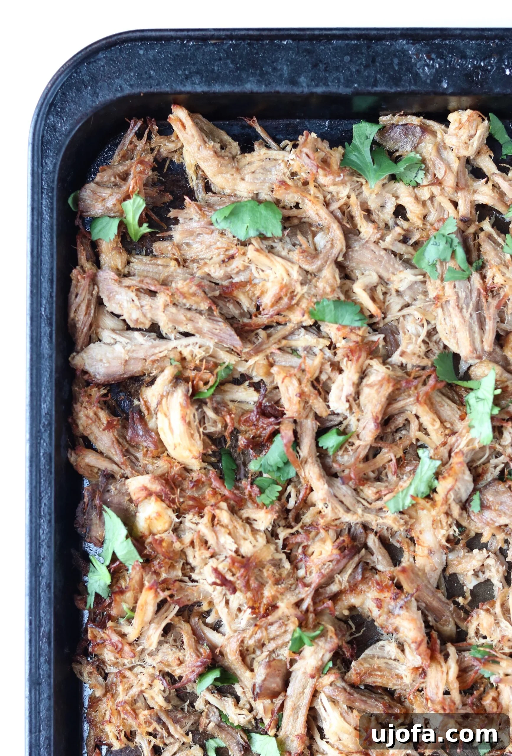 Fiesta-Ready Whole30 Paleo Mexican Meals 10 Shredded Slow Cooker or Instant Pot Pork Carnitas, with delicious crispy edges.