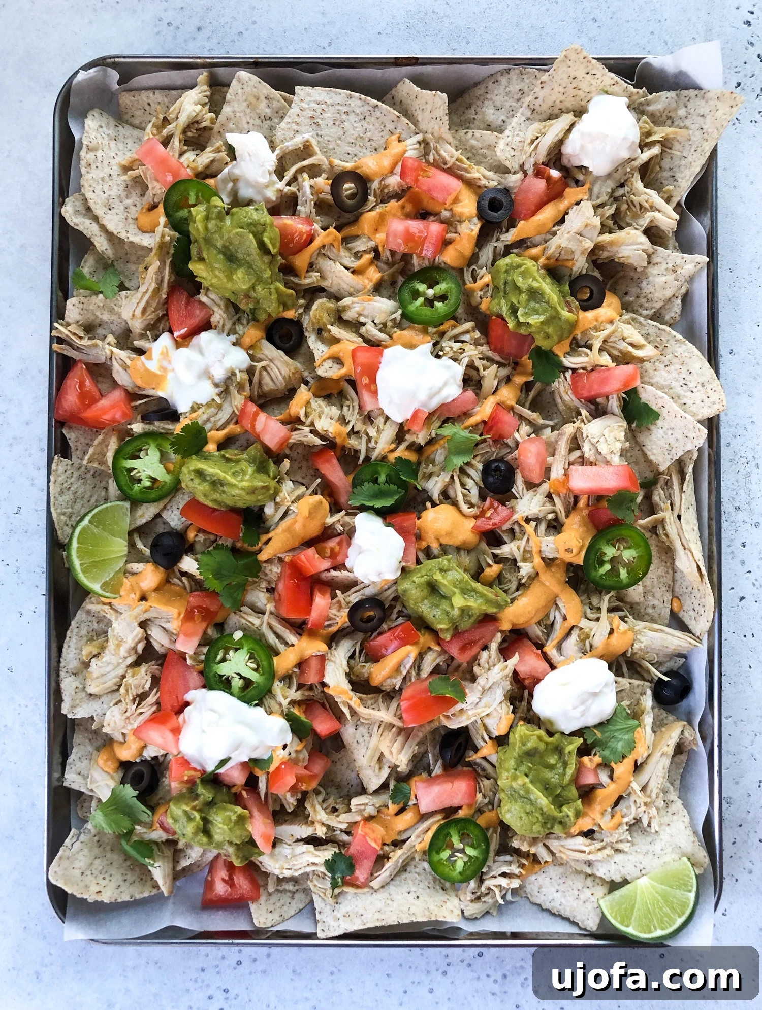 Effortless Whole30 Instant Pot Salsa Verde Chicken 4 Close-up of shredded salsa verde chicken in a bowl, showing texture and rich color.