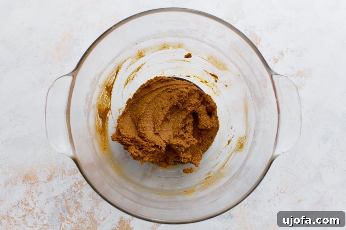 Spiced Gluten-Free Ginger Snaps 6 Creamed butter and granulated sugar in a large glass mixing bowl, light and fluffy, before adding other wet ingredients.