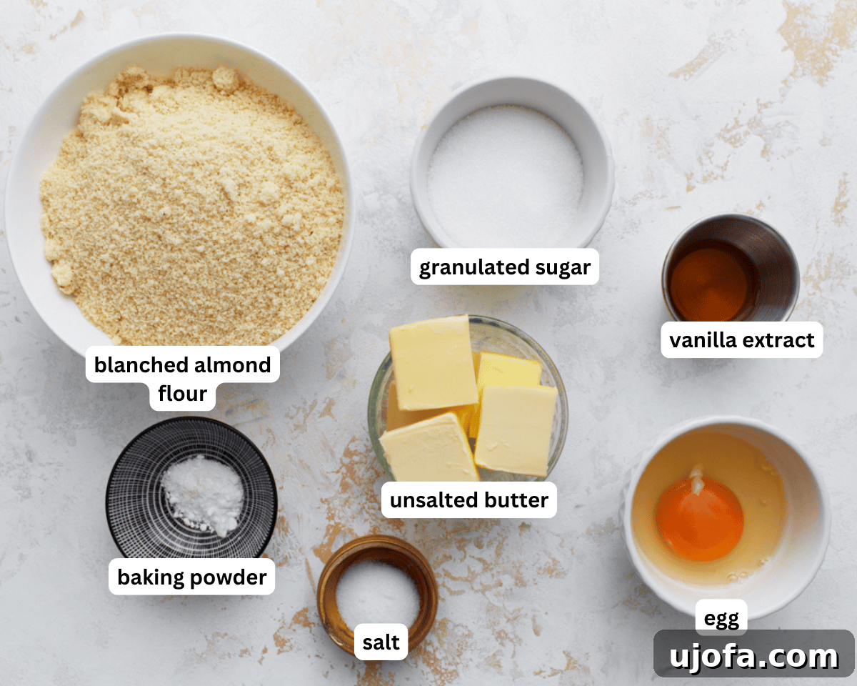 Almond flour sugar cookies ingredients