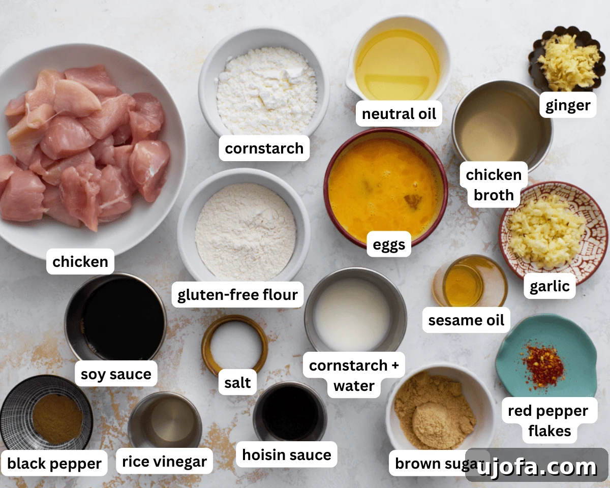 Gluten-free general tso's chicken ingredients