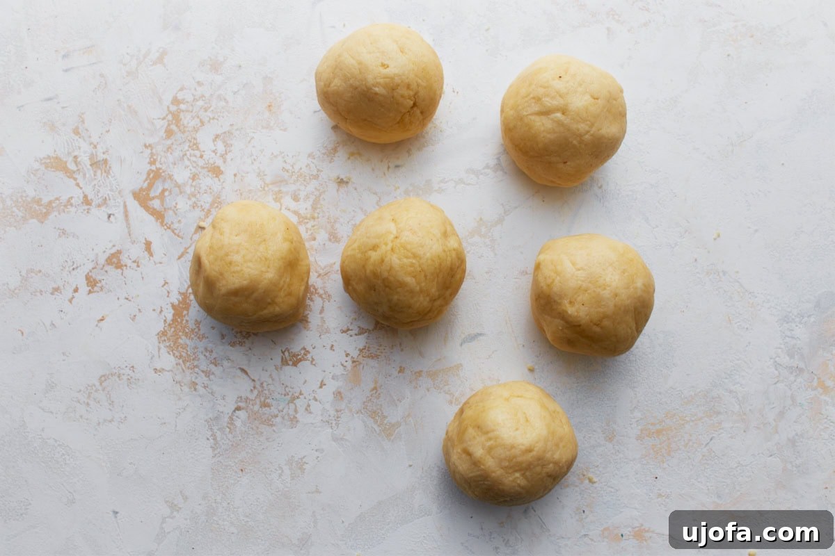 Perfect Keto Bagels 9 keto bagel dough divided into 6 balls