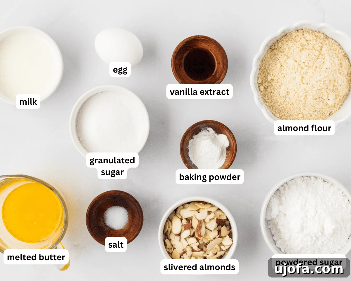 Tender Almond Scones 4 Almond flour scones ingredients