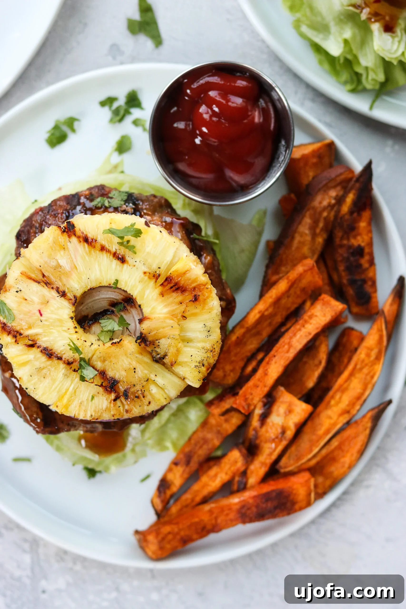 Whole30 Teriyaki Burger on Lettuce Bun