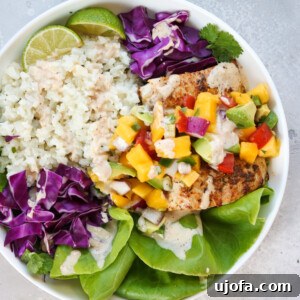 Whole30 Coastal Fish Taco Bowls with Zesty Mango Salsa 7 Whole30 Fish Taco Bowls with Mango Salsa