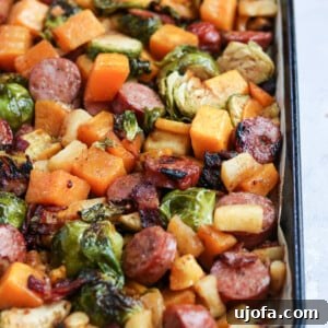 Finished Whole30 Harvest Sheet Pan Dinner