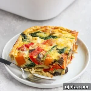 Roasted Veggie Breakfast Casserole showcasing a hearty and healthy breakfast dish.