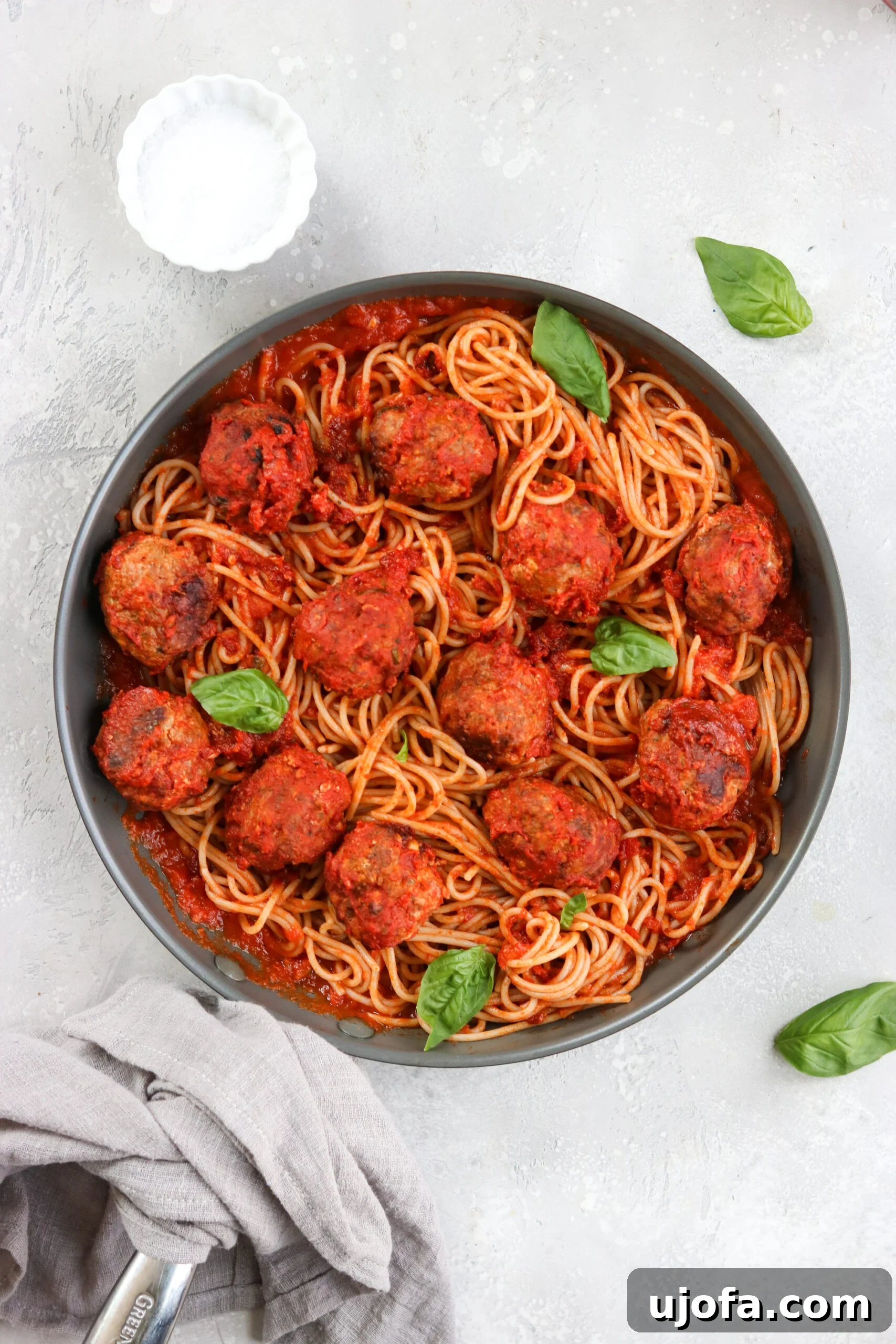 Gluten Free Italian Meatballs and Marinara - a hearty, classic Italian dish made healthy.