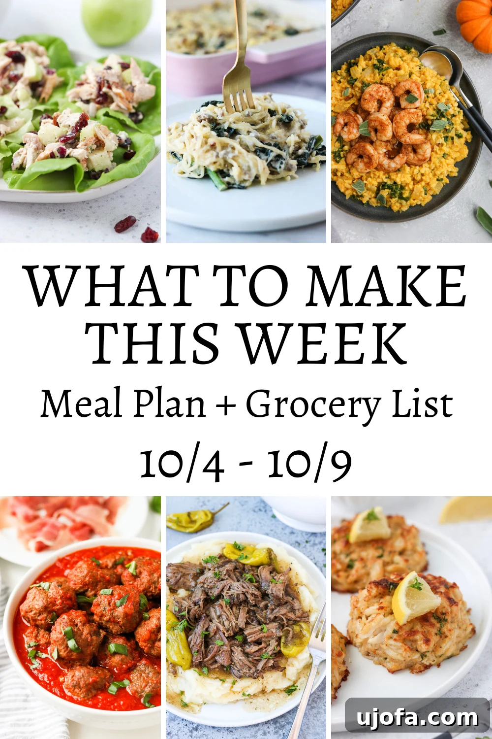 Your Weekly Meal Inspiration 2 A beautifully arranged Whole30 meal featuring various compliant dishes, symbolizing healthy eating and meal planning success.