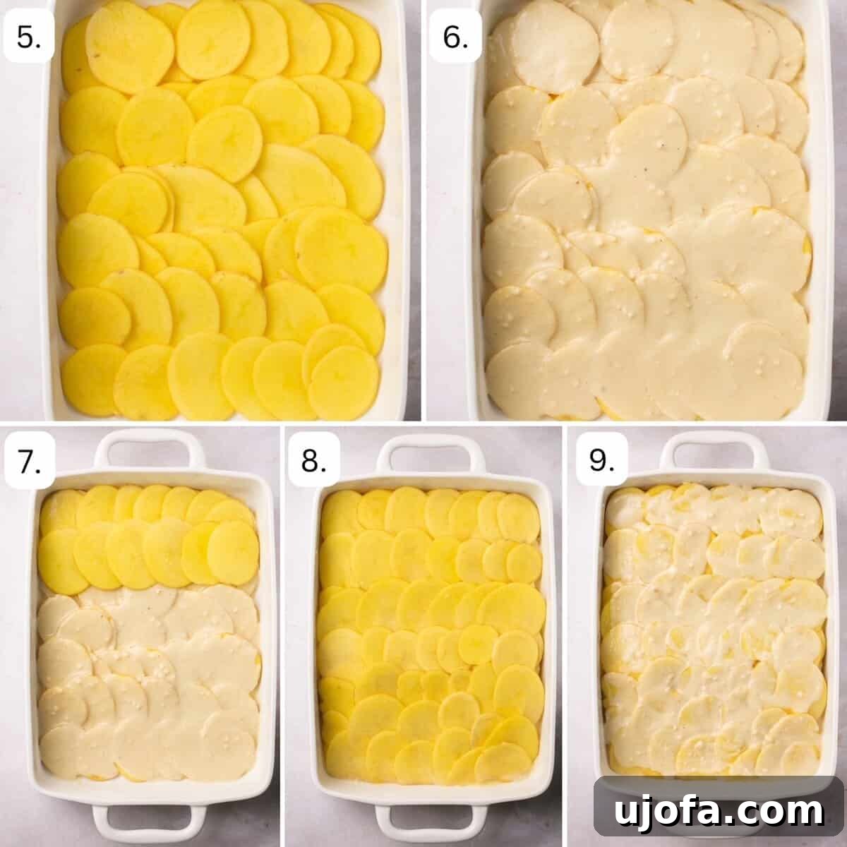 Simple Savory Gluten-Free Potato Gratin 5 step by step photos for how to make gluten-free scalloped potatoes