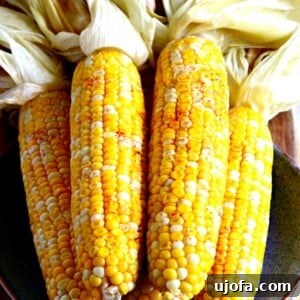 Simply Perfect Oven Roasted Corn 6 A delicious ear of oven roasted corn, a perfect side dish