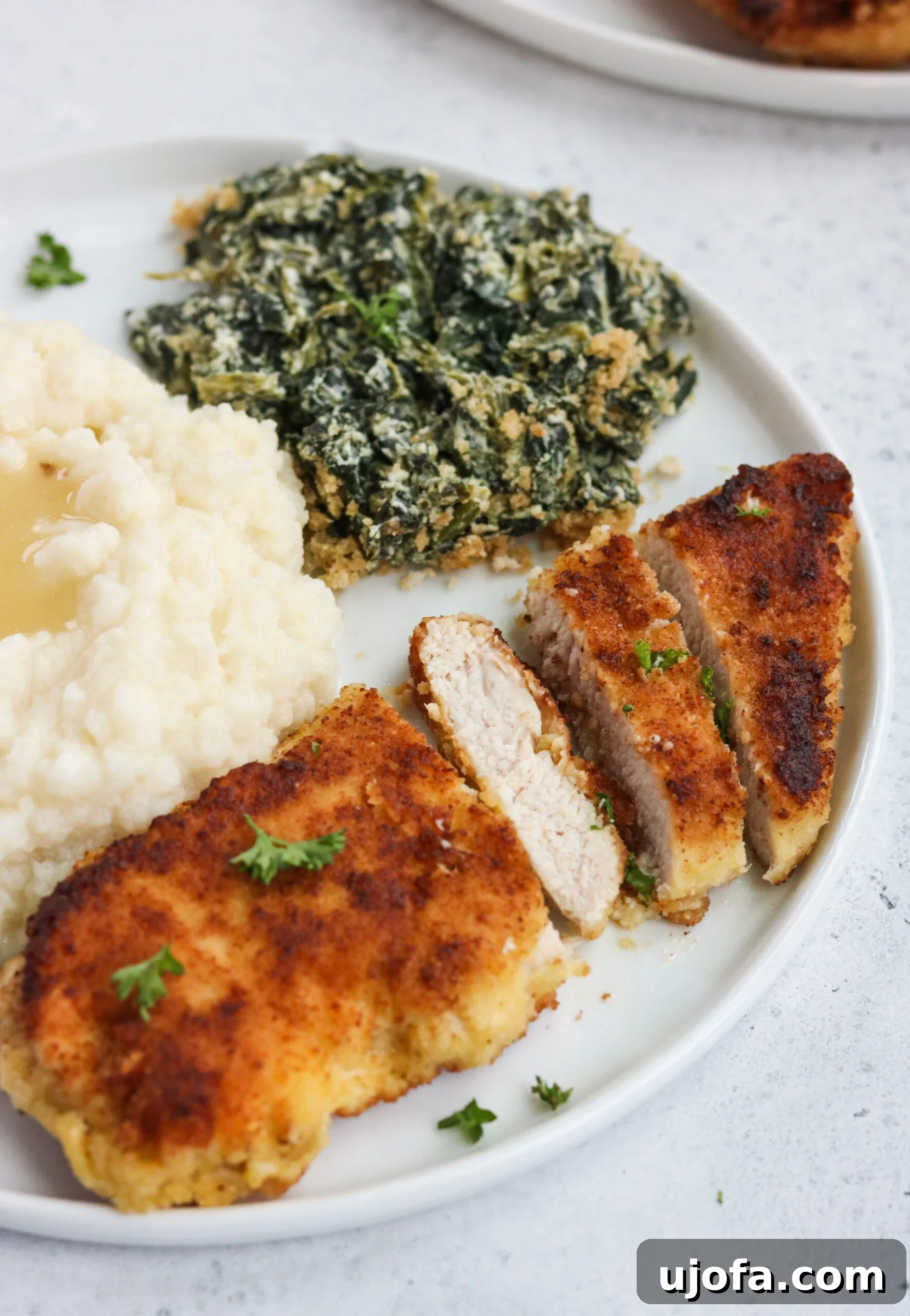 Whole30 Crispy Chicken Cutlets 5 Whole30 Fried Chicken Cutlets close up
