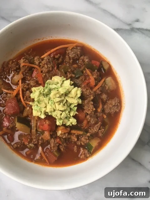 Whole30 Powerhouse Beef and Veggie Chili 2 Hearty Whole30 Veggie Loaded Beef Chili, perfect for fall and winter