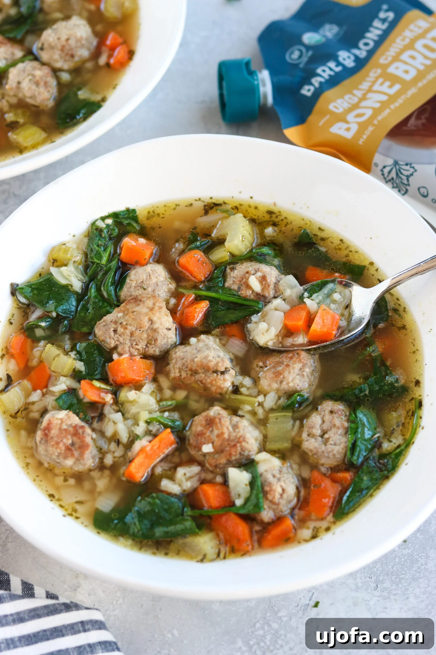 Wholesome Instant Pot Whole30 Italian Wedding Soup 3 Italian Wedding Soup with bone broth