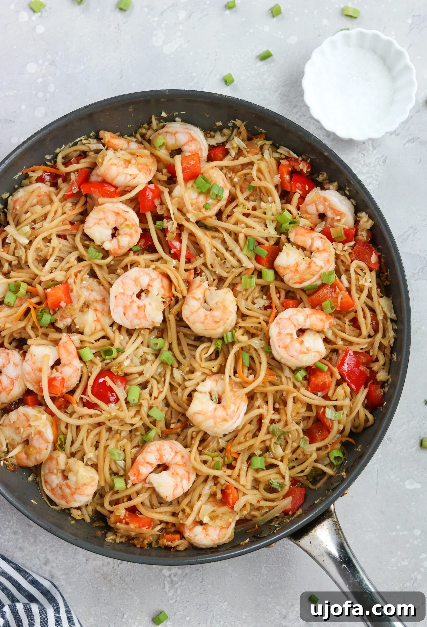 Paleo Shrimp Lo Mein - a healthy, grain-free and dairy-free dinner idea