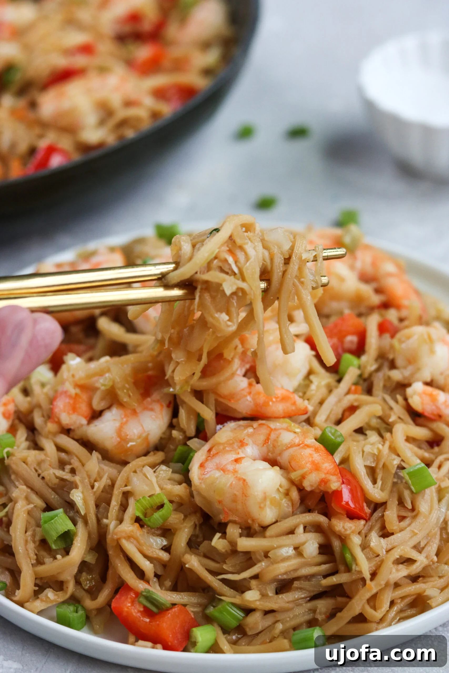 Keto-friendly Shrimp Lo Mein - a healthy and delicious meal prep option