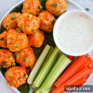 Whole30 Slow Cooker Buffalo Chicken Meatballs
