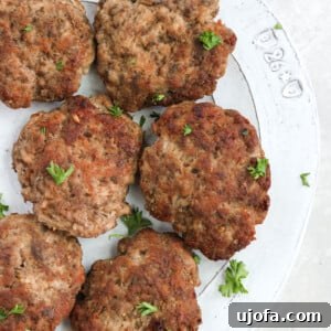 Homemade keto breakfast sausage patties
