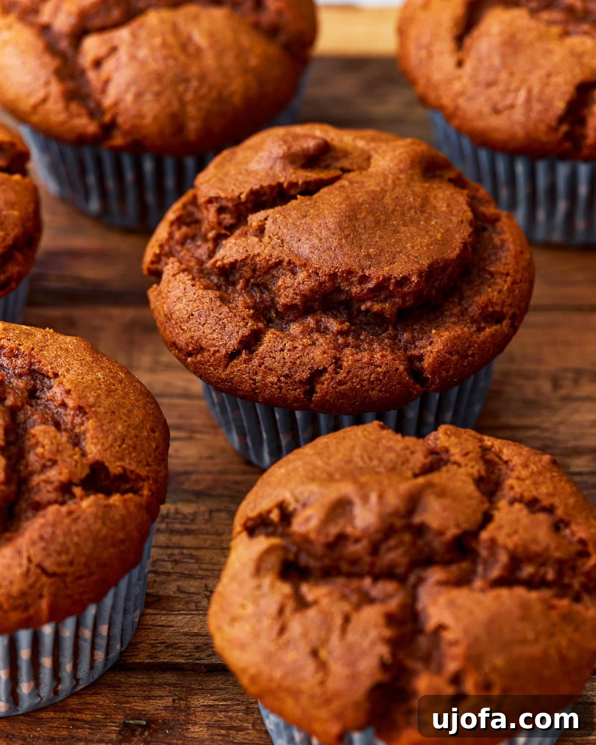 Wholesome Gluten-Free Pumpkin Delights 2 Delightful gluten-free pumpkin muffins, golden brown and perfectly spiced for fall.