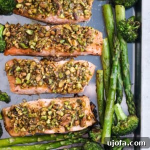 Paleo Sheet Pan Pistachio Salmon