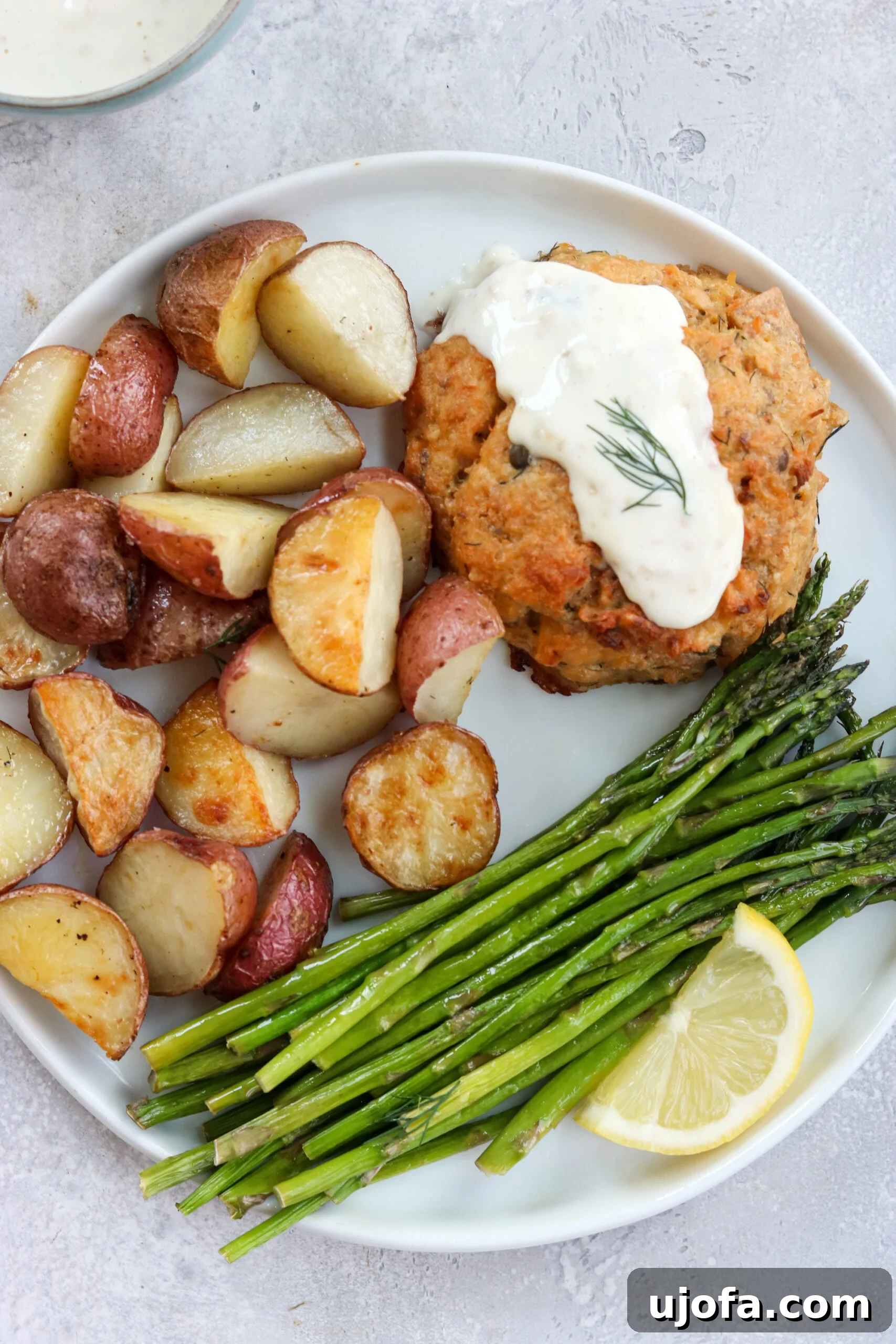 cooked salmon cake and vegetables cooked salmon cake and vegetables