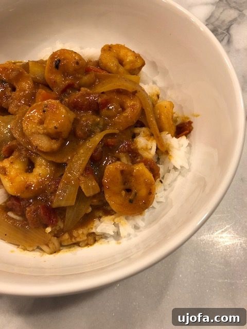 Dairy-Free Whole30 Shrimp Tikka Masala 3 Close-up of Whole30 Shrimp Tikka Masala
