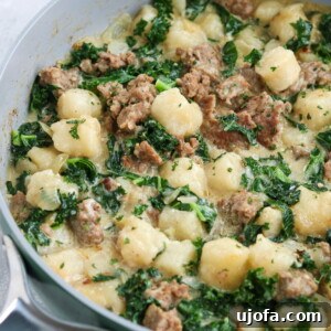 Paleo Sausage Kale Gnocchi