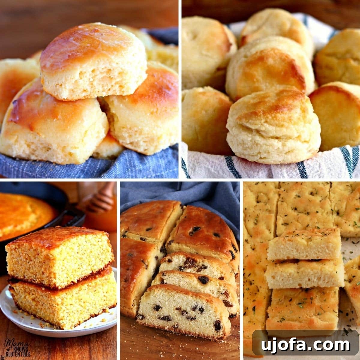 gluten-free East bread recipes photo collage