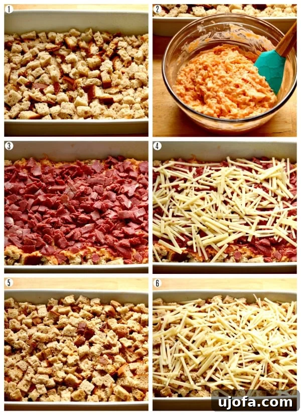 Ultimate Gluten-Free Reuben Bake 4 ecipe steps photos for ruben casserole