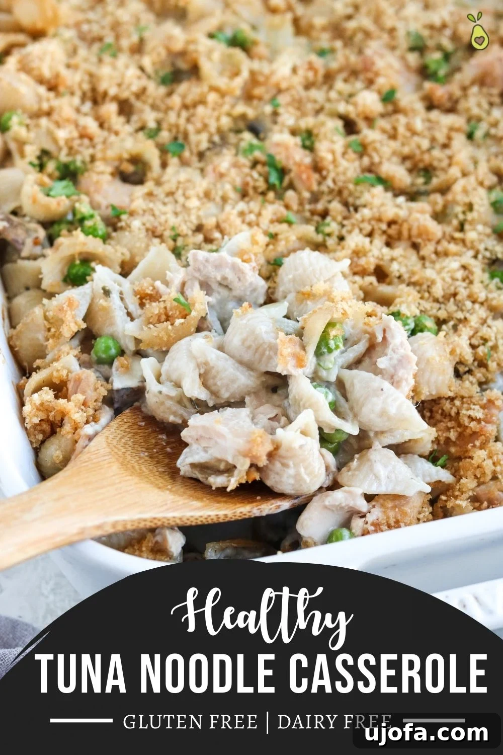 Healthy tuna noodle casserole longpin for Pinterest