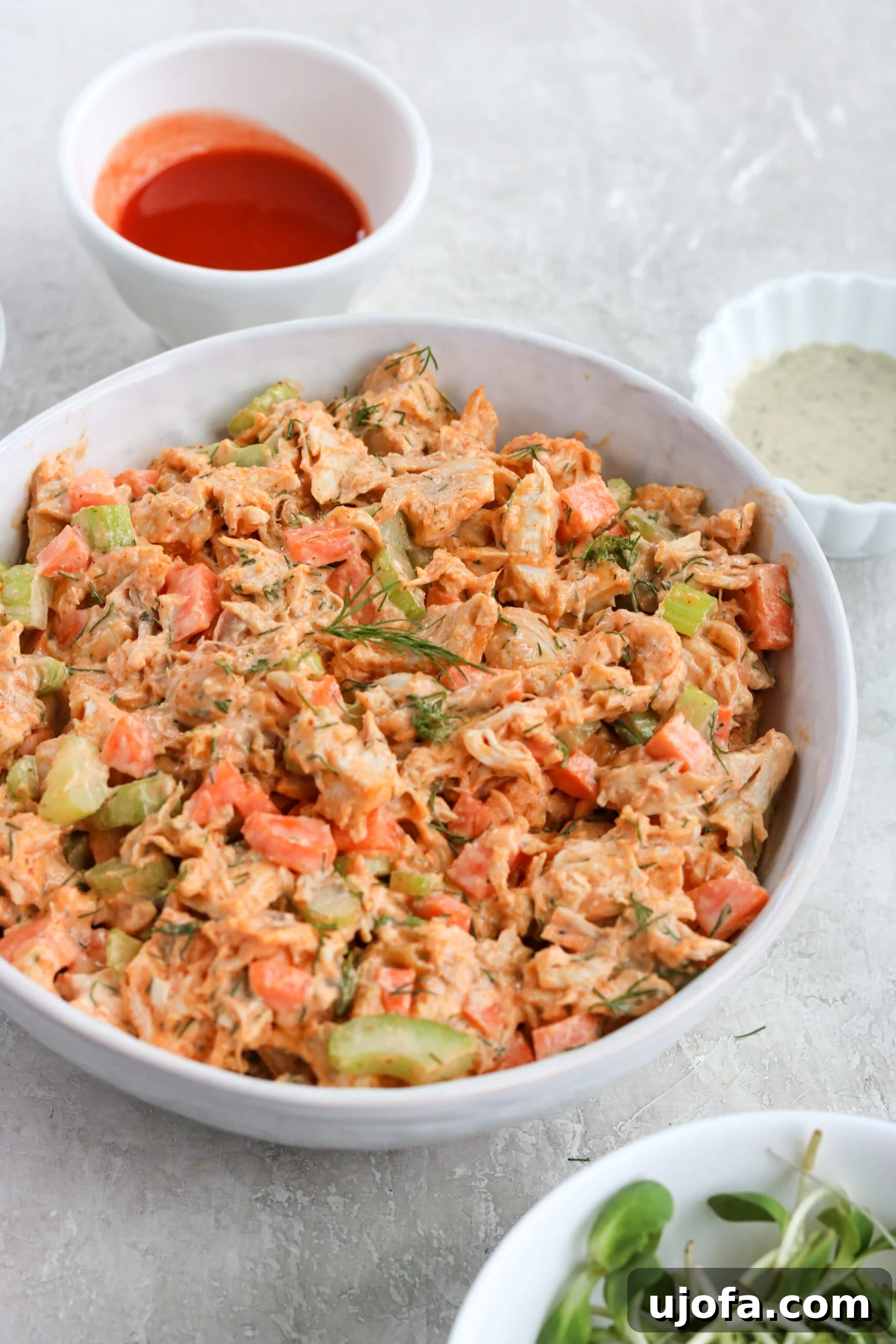 buffalo ranch chicken salad longpin for Pinterest