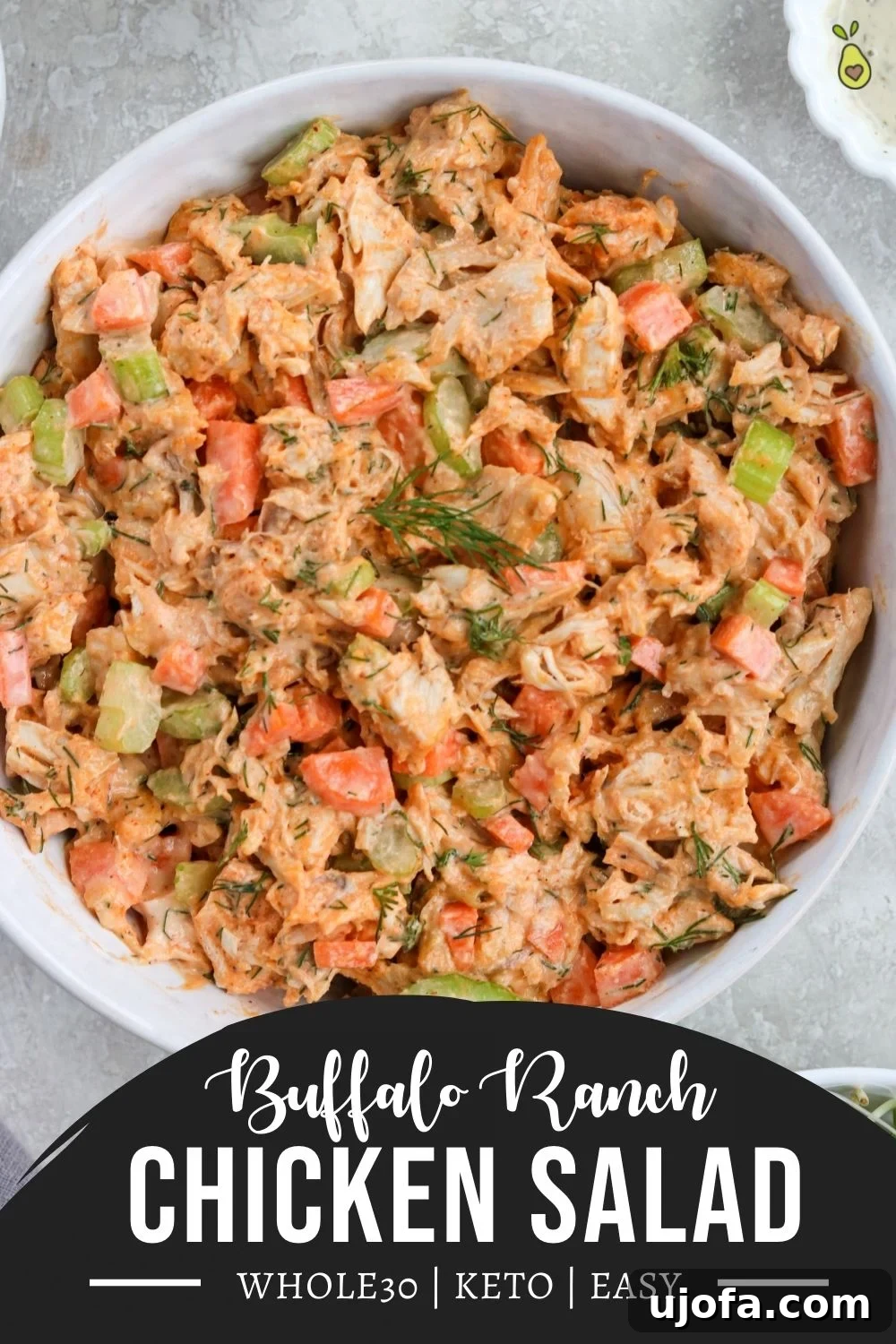 buffalo ranch chicken salad longpin for Pinterest