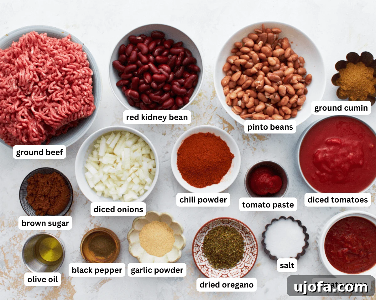 Gluten-free chili ingredients